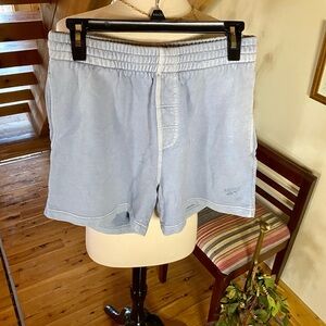 💕Reebok Cotton Sweatpants Fabric Shorts in Meteor Grey💕  NWT